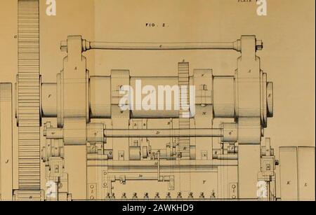 L'ingegnere civile e la rivista dell'architetto, la rivista scientifica e ferroviaria. E. jw^ ^ ia^ A ^g^ m ^^ CT ^11 .! O Foto Stock