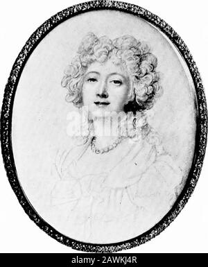 Miniature verticali; . GEORGE. PRINCIPE DI DENMARKBY CHRISTIAN RICHTER DALLA COLLEZIONE DEL SIG. E. M. HODGKINS. MADAME DU BARRY (1746-1793) DI RICHARD COSWAY. R.A. DELLA COLLEZIONE DEL SIG. J. PIERPONT MORGAN Foto Stock