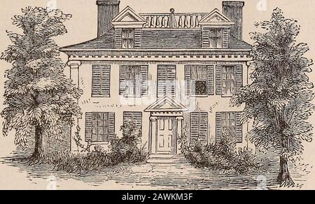 Campi storici e palazzi di Middlesex . ow ? Sì, Signore, certo. Abito qui. Che nome 1 Longfellow. Qualsiasi relazione con i Longfellers di Wiscasset 1 Questa casa sarà mai conosciuta soprattutto per le sue associazionicon il Padre del suo Paese, e quando sarà sparita la macchia sarà ancora amata nella memoria amorevole. Ma alcuni pil-grims ci saranno che verranno a rendere omaggio ai letterari ricordi che si raggruppano intorno ad esso; soldati che conquistano con il punto teppens, e sui cui striscioni sono inscritti la parola d'ordine, la pace ha le sue vittorie non meno famose della guerra. VECCHIA FILA DI TKY E OLTRE. 313 Foto Stock