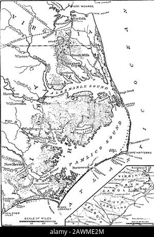 Storia Dell'Ottantacinquesimo Reggimento Pennsylvania Volontario Fanteria 1861-1865 [risorsa elettronica]: Comprendente un'autentica narrazione della divisione di Casey alla Battaglia di sette Pines . el tende con reggimento di vicinato, o in una casa privata a Suffolk. L'ultima notte a Suffolk, December4, il cappellano del reggimento della Pennsylvania 176th (truppe di progetto) preachedwhat si è rivelato essere un sermone di addio Suffolk agli uomini della 85th, molti di whomwere presenti. A 3 oclock A. M., gli uomini sono stati instradati fuori dal suono e poco dopo 4 A. M., con Wessells intera brigata, sono stati rapidamente marchingon il Foto Stock