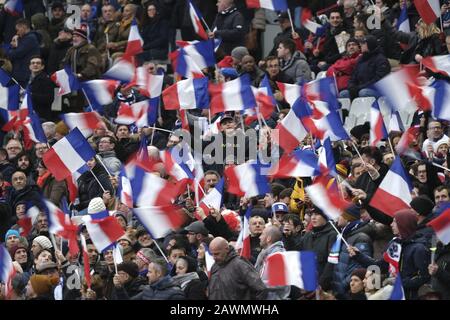 Saint Denis, Seine Saint Denis, Francia. 9th Feb, 2020. Fan's of French Team in azione durante il torneo di rugby Guinness Six Nations tra Francia e Italia allo Stade de France - St Denis - France.France ha vinto 35-22 Credit: Pierre Stevenin/ZUMA Wire/Alamy Live News Foto Stock