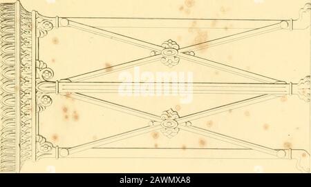 Arredamento con candelabri e arredamento interno. A^ 3. i Foto Stock