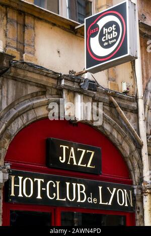 Hot-Club, Jazz Club, Lione, Francia Foto Stock