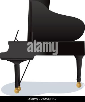 Piano Royal Su Bianco Illustrazione Vettoriale