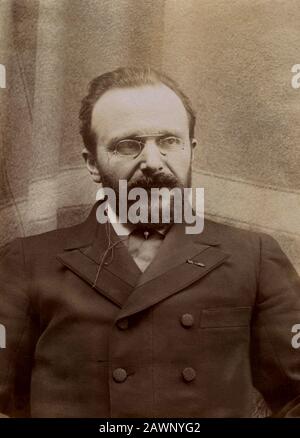 1900 ca , PARIGI , FRANCIA : il celebre medico ostetrico francese PIERRE-CONSTANT BUDIN ( 1846 - 1907 ), foto di Eugéne Pirou , Parigi . Pierre B. Foto Stock