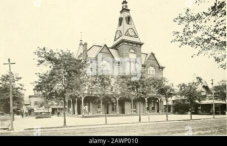 Asbury Park E Ocean Grove. EDIFICIO di associazione, OCEAN GROA B Qui sono concentrati i in-ss offiees i l'Ocean Grove Campmeeting Association. In esso si trova anche l'ufficio postale di Ocean Grove. E' il principale edificio pubblico a parte l'Auditorium di Ocean Grove. Foto Stock