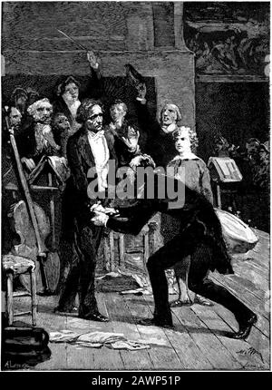 1838, PARIGI , FRANCIA : il celebre violinista e compositore musicale italiano Niccolò PAGANINI ( 1782 - 1840 ) . La 16th di dicembre 1838 al Foto Stock