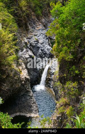 Radal National Park 7 tazze in regione di Maule Cile Foto Stock