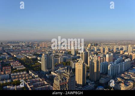 Vista su Harbin, provincia di Heilongjiang, Cina Foto Stock