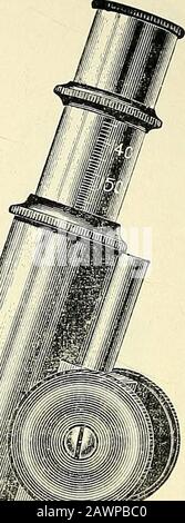 Il microscopio; un'introduzione ai metodi microscopici e all'istologia. &£15H£L=JI1AN1W E BULFC. Fig. 80. Queen & Cos Acme microscopio per scuole 82 MICROSCOPI DA LABORATORIO CH. II Fig. Si. ReicherVs Neicoscope, No. Ill B. (Ric& Co., N. Y. e Chicagc. Mm KJmClyL Foto Stock