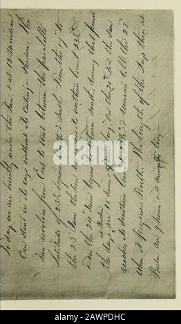 Giornale di viaggi in Cina e ritorno 1851-1853 . Henry BLANEY 121 dicembre il sole ha raggiunto il suo limite meridionale,23|^ gradi e rimane fino alla 23rd quando progredisce Nord. La durata del giorno, a Boston, è di 9 ore e 4 minuti. Gli ultimi tre o quattro giorni ho notedimmense campi di alghe gialle galleggianti. Quando il tempo era calmo e l'acqua liscia, è stato visto in grandi quantità, e quando abreeze ha squillato, si staccava e galleggiava da inclusters. Stoddard di Capt. Dice che si trova in acqua lontano da qualsiasi terra o rocce, ed è solo seennonly tra il Lon^tudes 50 gradi and70 degre Foto Stock