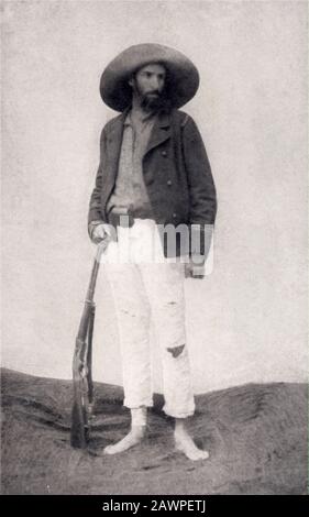 Il marchese italiano PIETRO DI Brazzà e CERNEU SAVORGNAN ( Roma 1852 - Dakar , Senegal 1905 ) , estplorer in Congo per la Francia , fondatore del tow Foto Stock