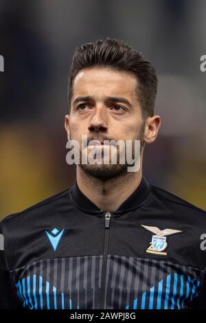 Jony Rodriguez Menendez (Lazio) durante la partita italiana "srie A" tra Parma 0-1 Lazio allo stadio Ennio Tardini il 09 febbraio 2020 a Parma, Italia. Credit: Maurizio Borsari/Aflo/Alamy Live News Foto Stock