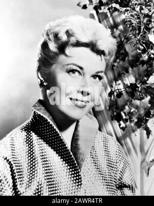 1954 ca, USA : L'attrice e cantante DORIS DAY ( 1924 - 2019 ), la pubblicazione di fotografie. - FILM - atrice cimatografia - bionda - bionda - sorriso - sorriso Foto Stock