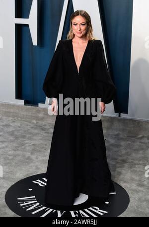 Olivia Wilde partecipa al Vanity Fair Oscar Party che si tiene presso il Wallis Annenberg Center for the Performing Arts di Beverly Hills, Los Angeles, California, Stati Uniti. Foto Stock