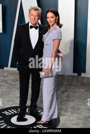 David Foster e Katharine McPhee frequentano il Vanity Fair Oscar Party, che si tiene presso il Wallis Annenberg Center for the Performing Arts di Beverly Hills, Los Angeles, California, Stati Uniti. Foto Stock