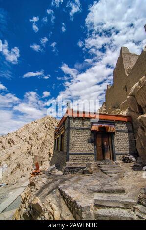 Shey Palace, Ladakh, India. Shey era la capitale estiva del Ladakh in passato. Foto Stock