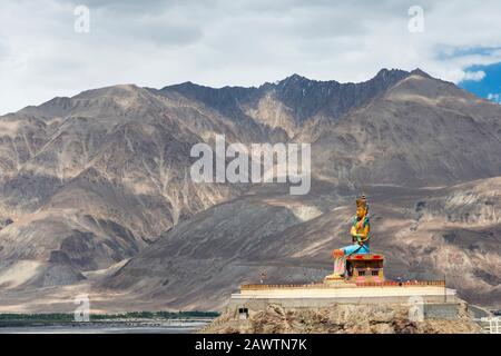 Buddha Maitreya, Valle Di Nubra, Ladakh, India Foto Stock