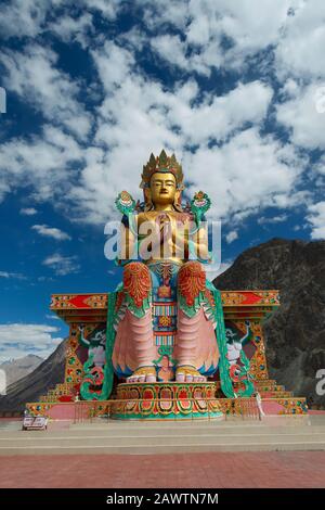 Buddha Maitreya, Valle Di Nubra, Ladakh, India Foto Stock