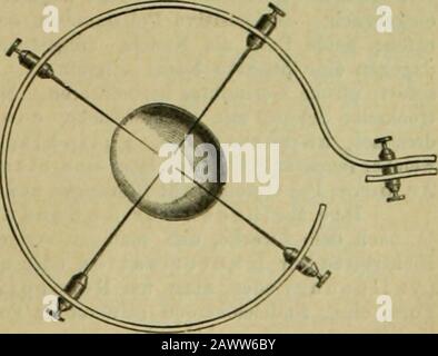 Elektrodiagnostik und Elektrotherapie einschliesslich der physikalischen Propädeutik für praktische Ärzte . einschlägigen Methodenverständlich machen. Das Instrumentariumzur Vornahme der Elektrolysebesteht zunächst aus einer Bat-terie aus vielen kleinen Elemen-ten (wie zur Vornahme der Gal-vanisation), einem präcise iunc-tionirenden, Absolut geaichtenlimilperemeter, sodann ent-sprechenden Leitungsschnüren, beleknech-iörmigen, gewöhnlichen, möglichstgroßplattigeuSchwammkappen,  - ,  . DieNadelelektrodenFig. 140 sun entweder aGold, bzw. Platino o Foto Stock