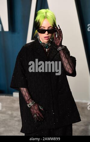 Billie Eilish partecipa al Vanity Fair Oscar Party tenutosi presso il Wallis Annenberg Center for the Performing Arts di Beverly Hills, Los Angeles, California, Stati Uniti. Foto Stock