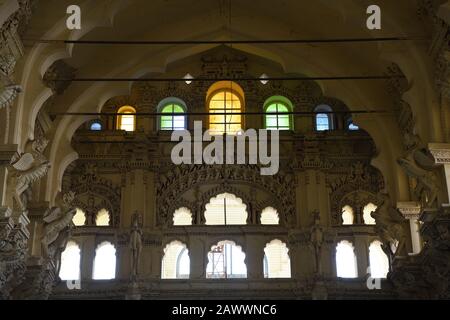 Thirumalai Nayakkar Palace, Città Di Madurai, India Foto Stock