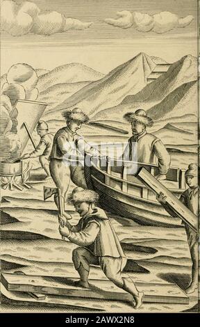 Una vera descrizione di tre viaggi da nord-est verso Cathay e la Cina : intrapresi dagli olandesi negli anni 1594, 1595 e 1596 . Come fare readv a i Foto Stock