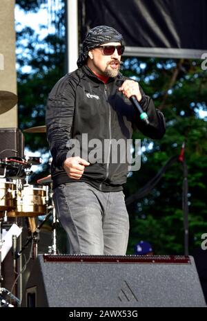 B-Real di Cypress Hill sul palco al Bottlerock Music Festival Di Napa, California. Foto Stock