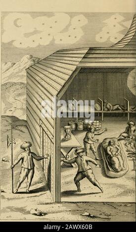 Una vera descrizione di tre viaggi da nord-est verso Cathay e la Cina : intrapresi dagli olandesi negli anni 1594, 1595 e 1596 . Il modo esatto di tlio h Foto Stock