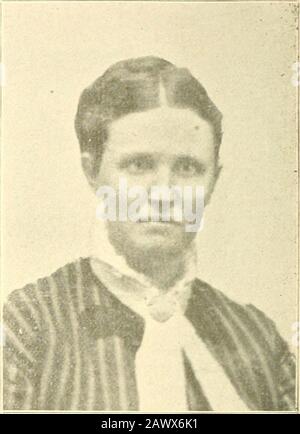 La famiglia Cantrell : un album biografico e la storia dei discendenti di Zabulon Cantrell ..che copre il periodo dal 1700 al 1898 . Jacob M. Cantrall, Marion J. Cantrall. •J. Caiititall, figlio di Giosuè, figlio di Guglielmo G.. 20. 1841, A Due miglia a sud di Cantrall, 111., in una fattoria.There crebbe per la cappa. 22 dicembre 1869, sposò MarionJ. Ciuffi. È nata l'11 maggio 1848, vicino a Rochester, N. Y.He pa]ents è venuto nella contea di Sangamon nel 1850. 9 gennaio 1871, Sarah e Leucrezia (gemelli) sono nati. Morirono ininfanzia. Addle E., nato il 7 febbraio 1873. Sposato EdwardJ[(/rgr(t. Vivono Foto Stock