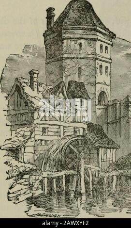 Guida di Oxford di Alden : con un'appendice intitolata 'Old Oxford', e una nuova mappa. Riory dei Frati Carmelitani o Bianchi, che succedettero al Beaumont Palace Ground; Queen Street era Butcher RovAdelaide Street e Pensons Gardens si trovano sui giardini othe Francescani; Paradise Street era West Gale; Fisherrow, Wareham Bank; St. Aldates Era South Street O Fish 116 Aldens Oxford Guide. Via. La gamma di edifici di fronte alla S. fine di Christ Churchwas conosciuto come Segritrics Tenements; Pembroke College (33) wasBroadgates Hall; e sul terreno da Commercial Road toAbbey Place (ancora chiamato Foto Stock