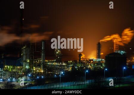 Fife Etilene Pianta Di Notte, Cowdenbeath, Fife, Scozia Foto Stock