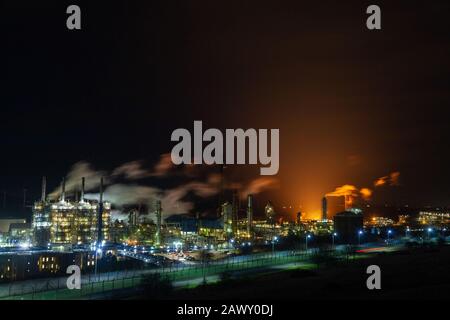 Fife Etilene Pianta Di Notte, Cowdenbeath, Fife, Scozia Foto Stock