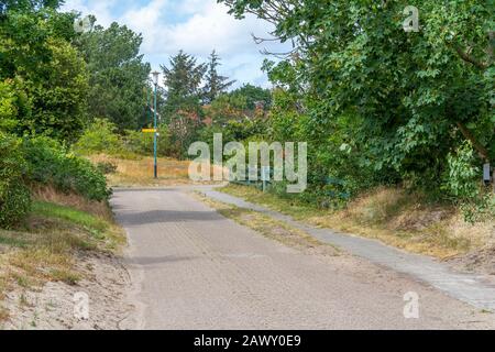 Impressione del villaggio di Spiekeroog che si trova sull'isola di Spiekeroog, una delle Isole Frisone orientali sulla costa del Mare del Nord della Germania Foto Stock