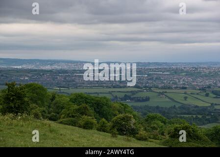 Scene e viste di Lansdow, Bath e Somerset del Nord-Est, Regno Unito Foto Stock