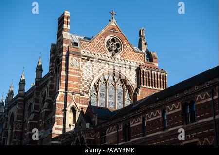 Oxford, Inghilterra, Regno Unito. Febbraio 6th 2020 l'elegante architettura del Keble College, Parks Road, Oxford University, Inghilterra Foto Stock