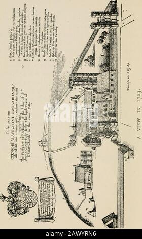 Guida al monastero di StAgostino e al college missionario .. . ld fattura.) 16 UNA BREVE STORIA di ST. MONASTERO di Augustines. Le rovine e la trama a terra dell'abbazia furono, in1844, acquistate da A. J. B. Hope, Esq., M.P. E in concomitanza con il Rev. Edward Coleridge, iniziò presto l'opera di Restauro.^ nuovi edifici sorsero, di nuovo la vita sembrò uscire dalle vecchie ombre che si allungavano e circondavano le rovine. Era identico con l'antica casa, ma tali erano i dolori presi per preservare il più possibile del vecchio lavoro che sembrava inutile, che appariva in parti un perfetto riposo Foto Stock