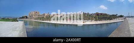 Blick auf die Kathedrale la Seu, Panorama Foto Stock