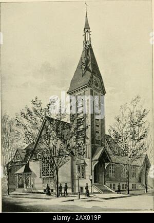 Una storia della prima chiesa unitaria, di Portland, Oregon1867-1892Together con un disegno della vita di RevThomas Lamb Eliot, il suo primo pastorAnd racconto degli esercizi del venticinquesimo anniversario . Dopo di ciò, il Sig. Eliotha fatto un discorso, nel corso di w^hich ha detto: •Se io suggerirei un nome per questo edificio, gli asnames sono a volte dati, sarebbe Chiesa di Our Padre. In queste parole trovo, per implacazione diretta, tutto questo edificio sta per, concepito come una fede iu, sostenuta dalla speranza, acquistato amore e sacrificio del suo popolo. Colui che devoutlysays - nostro Padre Foto Stock