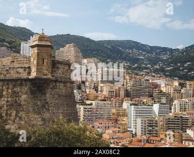 Foto grandangolare del Museo Oceanografico di Monaco Foto Stock