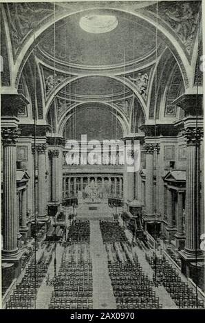 L'organo in Francia : uno studio della sua costruzione meccanica, delle sue caratteristiche tonali e della sua letteratura, con suggerimenti per la registrazione della musica d'organo francese su strumenti americani . LA MADELEINE, PARIGI LA NAVATA DALL'ORGANO I.OFT Foto Stock