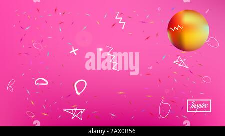 NET spazio fantasia. Disegno grafico a colorazione liquida. Struttura di sfondo, moderna. Di colore rosa. Buoni sfondi cosmo nuovi. Colorato buon backgrou Illustrazione Vettoriale
