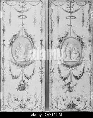 Pannello decorativo (uno di una coppia), 18th secolo. Foto Stock