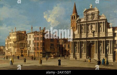 Campo Santa Maria Zobenigo, Venezia, 1730s. Foto Stock