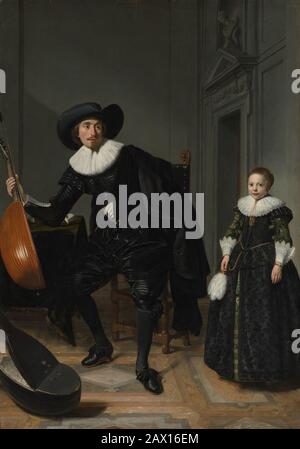 Un musicista e Sua Figlia, 1629. Foto Stock