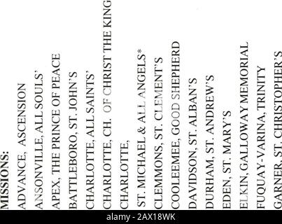 Journal of the ..annual convention of the Protestant Episcopal Church in the state of North Carolina [serial] . rce on Accessibility be Establishedand Finced. (Comitato per l'Amministrazione della Diocesi si riallettò come ridondante.) Sull'Approvazione Dei Principi CERES Che Chiedono alla 179th Convenzione annuale della Diocesi episcopale del NorthCarolina di sottoscrivere I Principi CERES in materia di responsabilità societaria in materia ambientale, di vagliare il portafoglio di investimenti diocesani per firmssubscribing a questi principi, e incoraggiare gli investitori parrocchiali, istituzionali e individuali a fare l Foto Stock