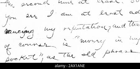 Lettere d'amore del poeta di bachelor, James Whitcomb Riley a Miss Elizabeth Kahle, ora stampato per la prima volta dagli originali con numerose facsimili . ome con-tendono le forze, così mezzo nella disperazione finalmente, anddisperato, ho determinato dire qualcosa voi questo più emptiest di tutti i giorni - Domenica. Ho parlato quasi ogni notte per settimane e settimane - sono molto stanco di tutti, vi assicuro. Non sono stato meetingcon il miglior successo, in un punto di vista finanziario, ma ancora non sto cadendo behindm in alcun modo, e quindi non hanno motivo di tofind colpa o di essere scoraggiato. Una buona cosa è, ho visitato Foto Stock