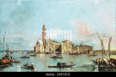 Isola di San Michele, Venezia, 1770s. Foto Stock