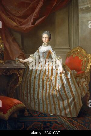 Maria Luisa Di Parma (1751-1819), Più Tardi Regina Di Spagna, 1765. Foto Stock