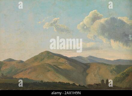 Paesaggio montagnoso a Vicovaro, ca. 1786-97. Foto Stock